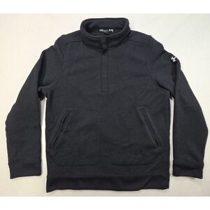 Under Armour ColdGear Storm Pullover Sweater Mens L‎ 1/4 Zip Fleece Sweatshirt